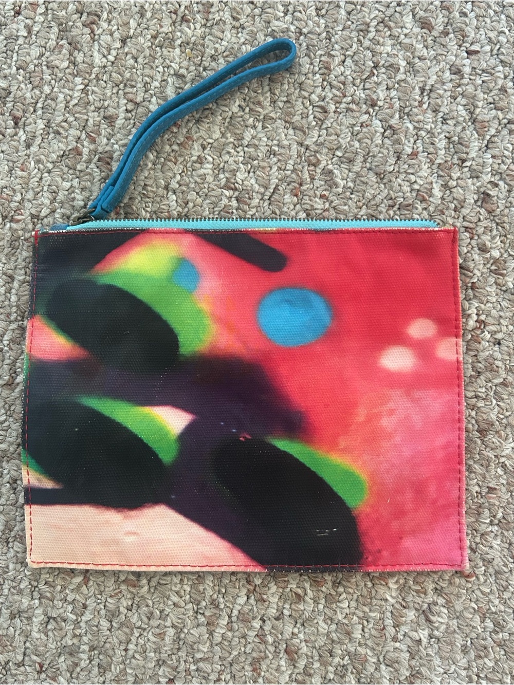 Miss Albright Neon Lime Interior Zip Pouch/Wristlet